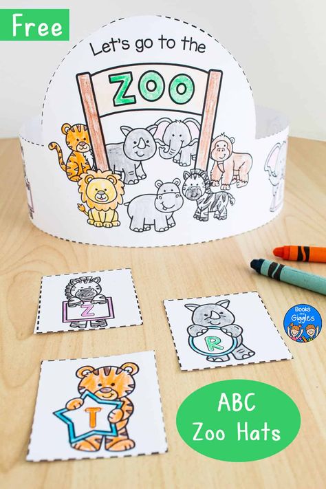 Zoo Theme Preschool Activities Free Printable, Zoo Phonics Crafts, Z Is For Zoo Craft, Zoo Art Projects, Zoo Activities Preschool Free Printable, Zoo Literacy Activities Preschool, Zoo Printables Free, Zoo Phonics Printables Free, Zoo Lesson Plans Preschool