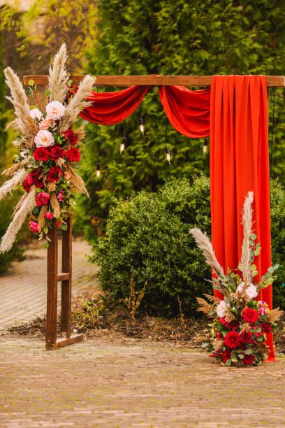 Black And Red Wedding Theme Wedding Ceremony Decor, Red Wedding Theme, Nye Wedding, Red Rose Wedding, Glitter Wedding, Entrance Decor, Wedding Ceremony Decorations, Ceremony Decorations, Red Wedding