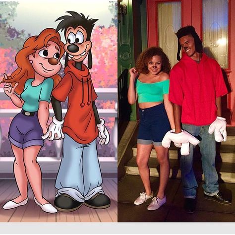 Halloween Costumes Couples Interracial, Mixed Couple Costumes, Interacial Couple Costume, Interracial Couple Costumes, L Halloween Costumes, Cartoon Couples Costumes, Interracial Couple Halloween Costumes, Cute Couples Halloween Costumes, Cute Couples Halloween