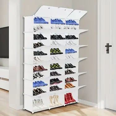 Temu Tower Shelf, Bookcase Closet, Wall Mounted Shoe Rack, Shoe Rack Organizer, Slippers White, Toy Storage Solutions, Creative Imagination, Clothes Organizer, Kids Rooms Diy