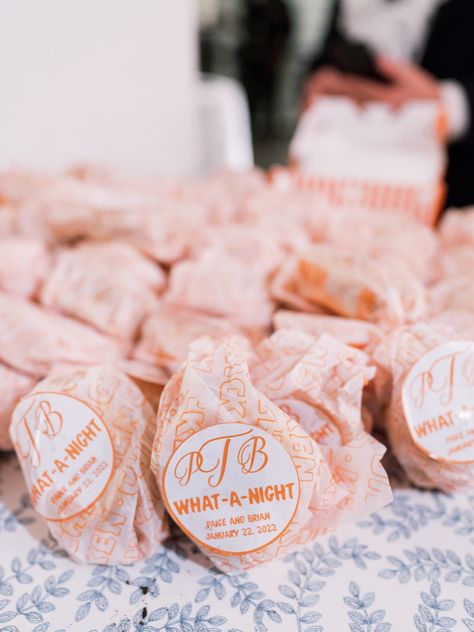 Late Night Snack Wedding Favor, Whataburger Wedding Favor, Wedding End Of Night Snack, Whataburger Late Night Snack Wedding, Late Night Snack Wedding Food Truck, Whataburger Wedding Receptions, Wedding Reception Late Night Food, Late Night Bites Wedding, End Of Night Wedding Food