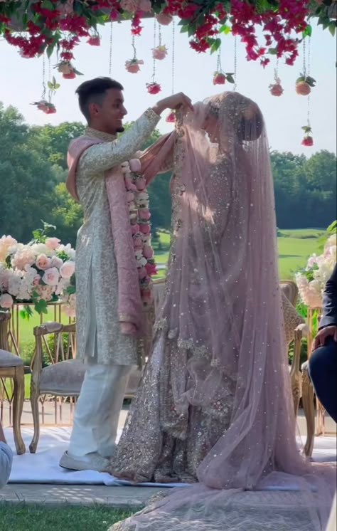 South Asian Wedding Dress, Pink Indian Wedding, Pink Lengha, Desi Clothing, Nikah Outfit, Pakistan Wedding, Muslimah Wedding Dress, Nikah Dress, Desi Wedding Dresses