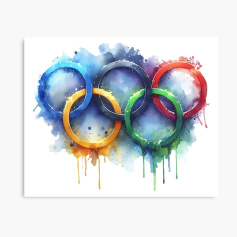 Get my art printed on awesome products. Support me at Redbubble #RBandME: https://www.redbubble.com/i/canvas-print/symbol-of-the-Olympic-Games-Paralympic-Games-Olympic-circles-by-Tatty-shop/163537373.5Y5V7?asc=u Olympic Circles, Circle Canvas, The Olympic Games, Paralympic Games, Featured Art, Olympic Games, Print Images, Watercolor Painting, Framed Art Prints