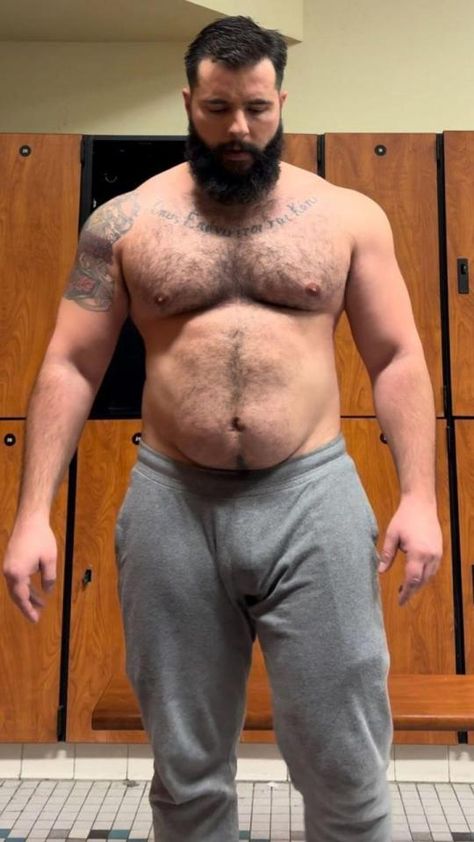 Hairy Bears Cute Male Pose Reference, Cute Male Poses Drawing, Men Pfp Aesthetic, Male Art Men Photography, Men Body Reference Muscle, Bear Body Type Men, Bear Body Type, Chubby Boy Aesthetic, Chubby Guy Reference