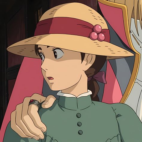 sophie ^^ howl's moving castle Howl Movie, Sophie Howl's Moving Castle, Hayao Miyazaki Art, 하울의 움직이는 성, Beau Film, Howl And Sophie, Studio Ghibli Characters, Ghibli Artwork, Studio Ghibli Movies