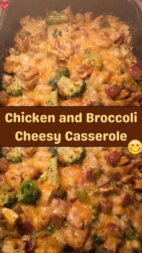 This Chicken and Broccoli Cheesy Casserole is a wholesome and satisfying dish that's perfect for any day of the week. Packed with tender chicken, nutr... Chicken And Broccoli And Potatoes, Brocolli Cheese Casserole, Broccoli And Cheese Recipe, Broccoli And Potatoes, Broccoli Bake, Crockpot Lasagna, Chef Club, Chicken Broccoli Casserole, Chicken And Broccoli