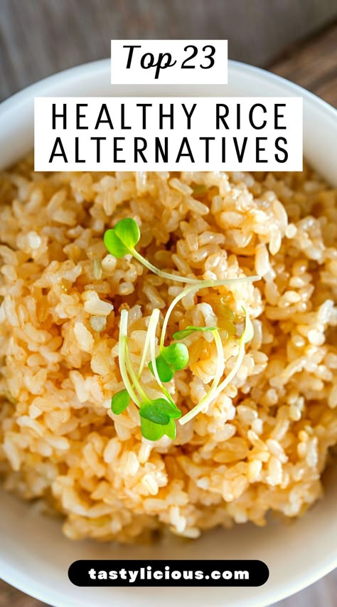 rice alternatives keto | cheap substitute for rice | rice alternatives for diabetics | alternative for rice for weight loss | is corn a good substitute for rice | what is a healthy substitute for rice | is potato a good substitute for rice Healthy Carb Alternatives, Best Healthy Rice, Healthy Rice Options, How To Make Healthy Rice, Meat For Diabetics, Is Rice Healthy For You, Paleo Rice Recipes, Healthiest Rice To Eat, Rice Alternative Healthy