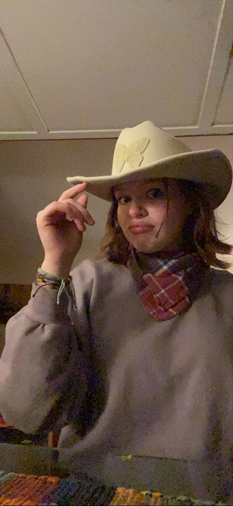 jake told em to tie the napkin around my neck like a handkerchief. IT SLAYED. Handkerchief Around Neck, At A Glance, Cowboy Hats, Napkins, Cowboy, Hats, Quick Saves