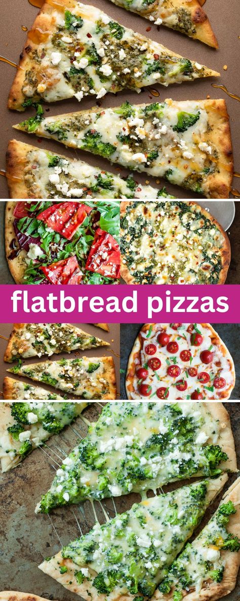 flatbread pizza photo collage Rustic Pizza Recipes, Flatbread Pizza Recipes Vegetarian, White Flatbread Pizza Recipes, Fancy Flatbread Pizza, Flatbread Recipe Pizza, Best Flatbread Pizza Recipes, What To Do With Flatbread, Unique Flatbread Recipes, Black Stone Flatbread Pizza