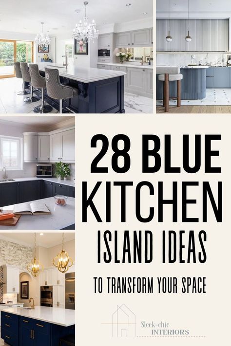 White Kitchen Island Ideas, Colors Kitchen Cabinets, Cabinet Design Kitchen, Contrasting Kitchen Island, Painted Kitchen Island, Lakehouse Kitchen, Kitchen Cabinets Color Combination, Blue And White Kitchen, Kitchen Cabinet Color