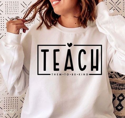 Teacher Shirt Svg, Teacher Life Svg, Teaching Shirts, Cute Shirt Designs, To Be Kind, Teacher Svg, Vinyl Shirts, Teacher Tees, Kindness Shirts