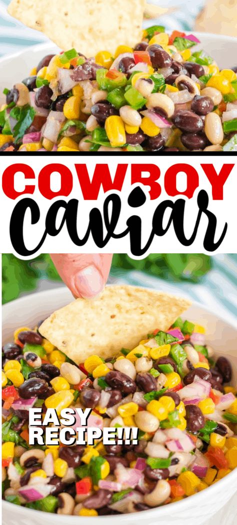 Cowboy Caviar Recipe, Corn Salsa Recipe, Caviar Recipes, Cowboy Caviar, Lake Food Ideas Summer, Food Ideas Summer, Lake Food Ideas, Cheese Balls, Lake Food