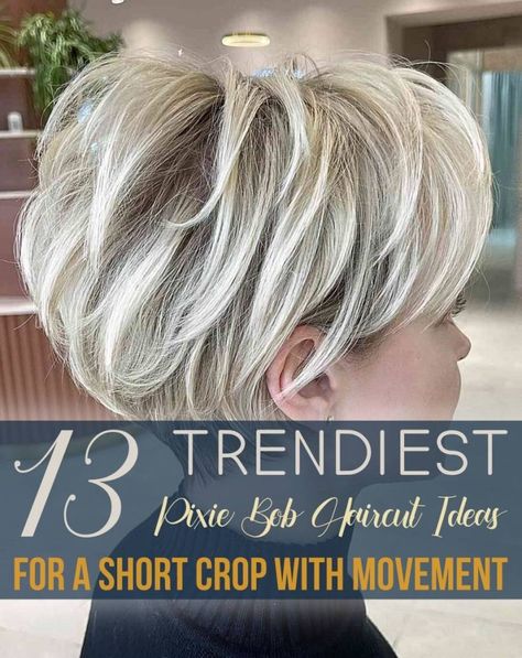 13 Trendiest Pixie Bob Haircut Ideas for a Short Crop with Movement How To Grow Pixie Into Bob, Pixie Hairstyles Growing Out, Hairstyles For Growing Out A Pixie, Growing A Pixie Into A Bob, Growing Out Pixie, Growing Out A Pixie Cut, Pixie Hairstyles For Older Women, Growing Out A Pixie, Short Stacked Bobs