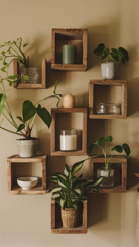 Discover stylish home decor ideas and luxe inspirations to enhance your space. From modern updates to chic accents, find the perfect solutions for your home. #HomeStyle #DecorTrends #LuxeDesign Plant Shelf Styling Ideas, Cute Things To Put On Shelves, Wall Shelving Ideas Bedroom, Diy Shelf Ideas Easy, Wall Floating Shelves Decor, Plant Wall Shelves, Floating Shelves Decor Ideas, Wall Plant Shelf, Shelves Decor Ideas