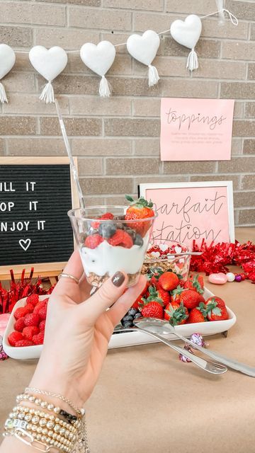 Diy Yogurt Parfait Bar, Teacher Breakfast Bar, Teacher Appreciation Yogurt Bar, Teacher Lounge Snacks, Yogurt Parfait Bar Teacher Appreciation, Teacher Appreciation Station, Teacher Appreciation Food Bar Ideas, Teacher Appreciation Breakfast Ideas, Parfait Station