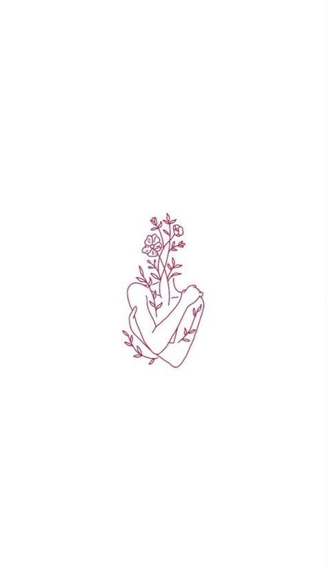 Tattoo Ideas For Women Dainty Shoulder Flower Tattoo, Fine Line Tattoo Lost Loved One, Red Fine Line Tattoo Ideas, Lost Love Tattoos For Women, Selflove Tattoo Ideas For Women, Small Love Tattoos For Women, Tattoo About Self Love, Cute Rib Tattoos For Women, Dainty Red Tattoos