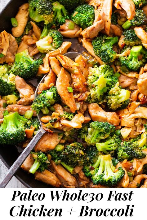 Whole30 Chicken And Broccoli, Clean Eating Chicken And Broccoli, Chicken With Broccoli Recipes Healthy, Clean Chicken Recipes Healthy, Healthy Stir Fry Recipes Clean Eating, Clean Weeknight Dinner, Whole 30 Chicken And Broccoli, Fast Paleo Dinner, Chicken And Broccoli Recipes Healthy