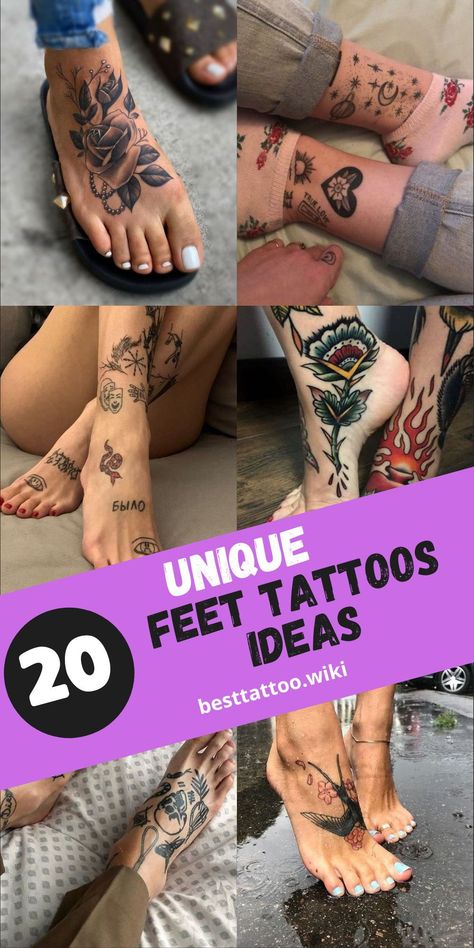 Embark on a journey of self-expression with our collection of feet tattoos, featuring 20 inspiring ideas for 2024. Designed for both men and women, our tattoos range from small and minimalist to bold and expressive. Whether you're drawn to floral motifs, mythical creatures, or celestial symbols, each tattoo tells a unique story. Explore our collection today and find the perfect feet tattoo to showcase your individuality and style. Foot Tattoo Ideas For Woman, Ankle Tattoo Ideas Female, Foot Tattoos For Women Black Woman, Foot Tatoos Woman, Cute Foot Tattoos For Women, Foot Cover Up Tattoos For Women, Feet Tattoos For Women Beautiful, Foot Tattoo Cover Up Ideas, Pretty Foot Tattoos For Women