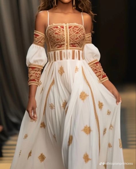 Ethiopian Kemis, Millennial Outfits, Habesha Clothes, Millennial Outfit, Greek Outfit, Ethiopian Dresses, Ethiopian Wedding Dress, Eritrean Dress, Ethiopian Wedding