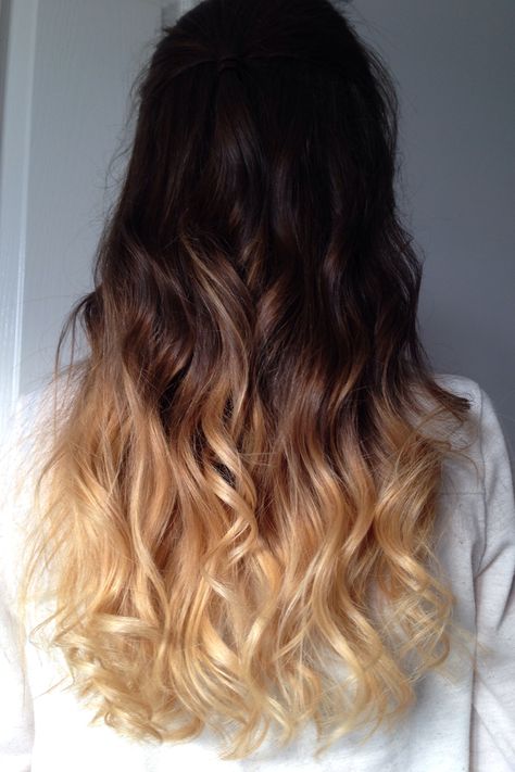 Dip-dye :) Brown Hair With Dipped Ends, Long Hair Bleached Ends, Dip Bleach Hair, Dip Dye Hair Brunette Blonde, Brown Hair Dip Dye, Blonde Dip Dye On Brown Hair, Blonde Ends On Brown Hair Dip Dye, Fun Hair Color Ideas For Brunettes Ombre Dip Dye, Ombre Bleached Hair