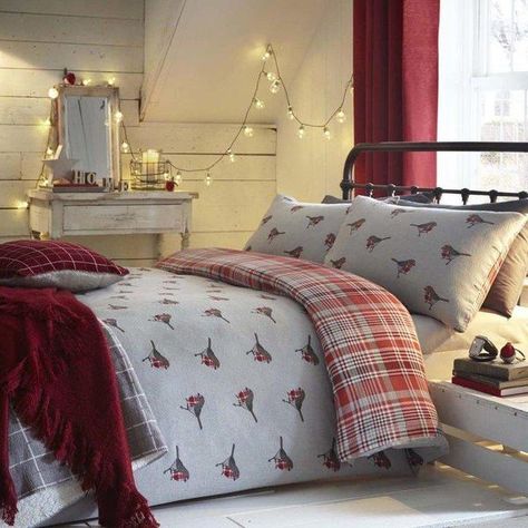 Brushed Cotton Bedding, Red Duvet, Christmas Duvet Cover, Christmas Duvet, Red Duvet Cover, 100 Cotton Duvet Covers, Gray Duvet Cover, Christmas Bedding, Bedroom Furnishings