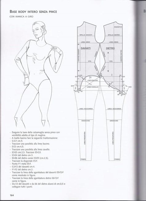 Bodysuit Pattern, Swimwear Pattern, Swimsuit Pattern, Bra Pattern, Techniques Couture, Barbie Patterns, Barbie Vintage, Sewing Design, Pattern Drafting