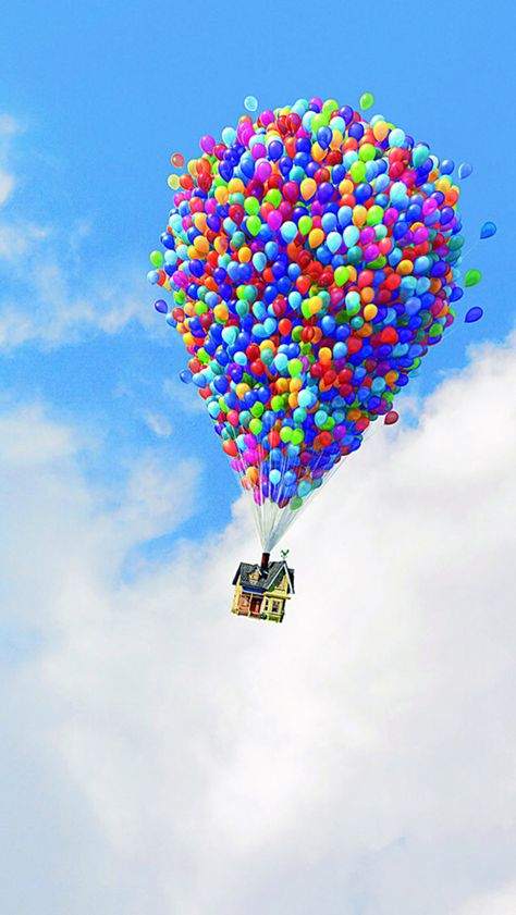 Up | iPhone background English Newspaper, Pixar Films, Images Disney, Disney Up, Disney Iphone, Up Balloons, Soyut Sanat Tabloları, Digital Planning, Samsung Wallpaper