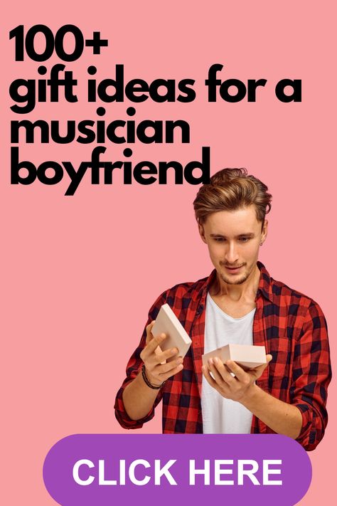 Here are 101 gift ideas for musician boyfriends and musician husbands. Whether it's a birthday gift, anniversary gift or a Christmas present, you'll find him something great! Gift For Musician Boyfriend, Gift Idea For Musician, Gift Ideas For Musicians Boyfriends, Musician Boyfriend Gifts, Spotify Gift Idea Boyfriend, Gifts For Musicians Boyfriend, Gift Ideas For Musicians, String Rings, Musician Boyfriend