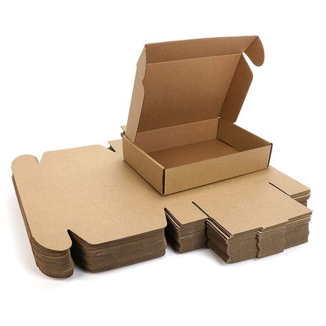 PRICES MAY VARY. 【VERY EASY TO FOLD】:These box mailers with folding marks on the cardboard boxes,It can be folded in just a few seconds without any glue or tapes. 【CRUSH PROOF & STURDY】:This small shipping boxes with three special hard corrugated cardboard, durable, high compressive, anti-impact and safe, can safely protect your products from damage during transportation. 【WIDELY USAGE】:These shipping boxes are good for small business, suitable for packaging all kinds of small gifts, trinkets, b Boxes For Small Business, Paper Box Diy, Gift Box Design, Crochet Business, Cardboard Packaging, Corrugated Box, Diy Small, Diy Cardboard, Shipping Boxes