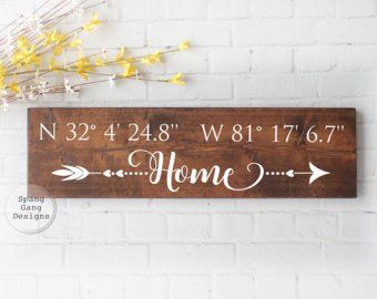 Gps coordinates sign | Etsy Latitude Longitude Sign, Gps Coordinates Sign, Coordinates Sign, Latitude Longitude, Gps Coordinates, Bridal Shower Gift, Home Decor Signs, Address Sign, Wooden Sign