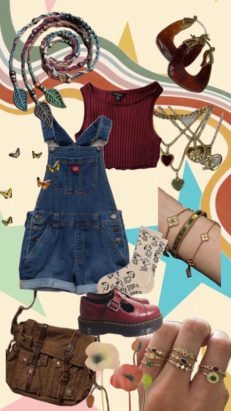 #outfitinspo #vibes #nature #vintage #books #art #fitcheck #fitinspo #fit #outfitinspiration #outfit #outfits #red #funky Vintage Artsy Outfit, Nature Vintage, Artsy Outfit, Earthy Outfits, Hippie Style Clothing, Thrifted Outfits, Normal Clothes, Funky Outfits, Quirky Fashion