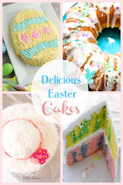 Delicious Cake Ideas, Easter Cookie Recipes, Easter Foods, Easter Cooking, Easter Cake Recipes, Easter Cookie, Easter Dinner Recipes, Egg Cake, Bake Recipes