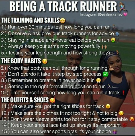 Foods For Track Runners, Track And Volleyball, How To Get In Shape For Track Season, Healthy Snacks For Track Meets, Goals For Athletes, Track And Field Essentials, Track Middle School, Good Track Workouts, Workout For Track Athletes