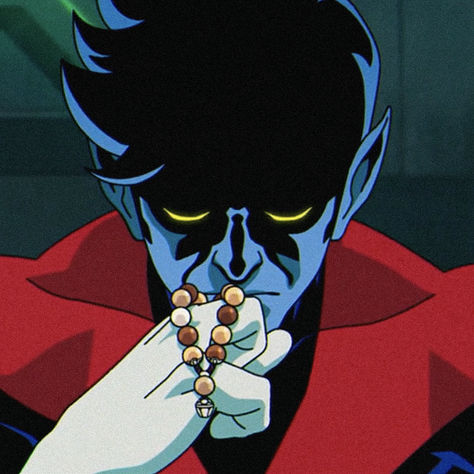 x-men '97 icon. xmen. marvel animation. nightcrawler. kurt wagner. Kurt Wagner Comic Icons, Nightcrawler Kurt Wagner, Night Crawler Pfp, X Men Widget, Kurt Wagner Wallpaper, Kurt Wagner Pfp, Nightcrawler Xmen Comic, Xmen 97 Nightcrawler, X Men 97 Nightcrawler