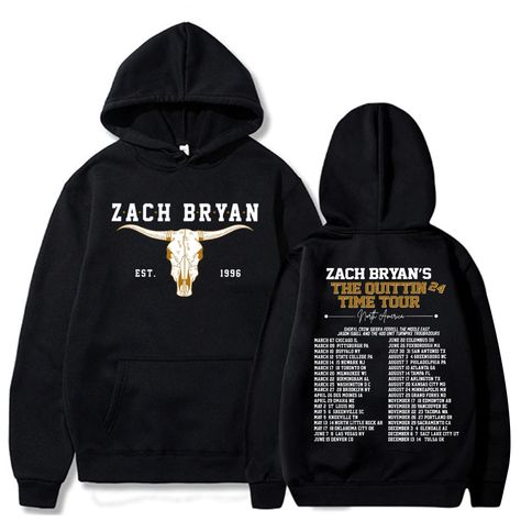 Zach Bryan The Quittin Time Tour 2024 Hoodie Zach Bryan Hoodie Zach Bryan Merch Fan Gift Pullover Morgan Wallen Hoodie, State College Pa, Independence Day Flag, Sheryl Crow, Trending Items, Zach Bryan, Morgan Wallen, Custom House, Top Streetwear