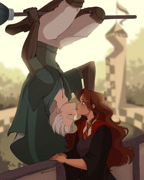 Draco Y Hermione, Hermione Fan Art, Draco And Hermione Fanfiction, Draco Malfoy Imagines, Draco Malfoy Fanart, Dramione Fan Art, Draco And Hermione, Slytherin Harry Potter, Images Harry Potter