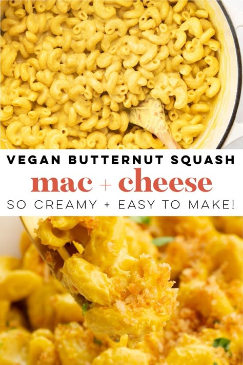 Vegan Squash Mac And Cheese, Vegan Butternut Mac And Cheese, Healthy Mac And Cheese Alternative, Summer Squash Mac And Cheese, Whole 30 Mac And Cheese, Dairy Free Butternut Squash Mac N Cheese, Mac And Cheese With Butternut Squash, Butternut Squash Mac And Cheese Dairy Free, Butternut Squash Mac And Cheese Vegan