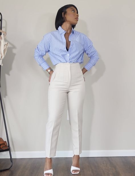 Zara Pants Outfit, Bold Colors Fashion, Ootd Classy, Corporate Girlie, Boss Chic, Cute Professional Outfits, Fashionable Work Outfit, Casual Work Outfits Women, 2piece Outfits