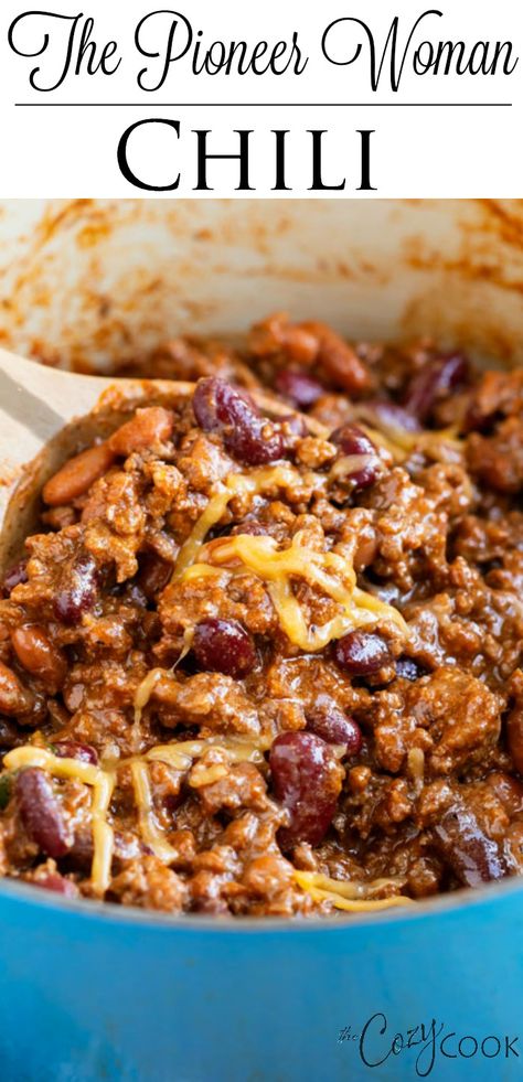 Pioneer Woman Chili, Ground Beef And Beans, Beef And Beans, Hearty Chili Recipe, Best Chili, Hearty Chili, Best Chili Recipe, Chili Recipe Easy, Ree Drummond