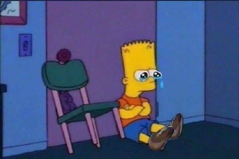 Aesthetic Wallpaper Hd, I'm Sensitive, The Simpson, Cartoon Memes, Cartoon Tv, The Simpsons, Reaction Pictures, Mood Pics, Bart Simpson