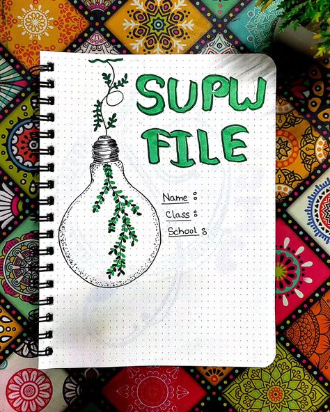 SUPW front cover page idea 💡🌺 #anu_folkart ...... #bujocommunity #studynotes #viralreels #bujogram #engagementelevation #engageandinspire #igreach #igers #feed #explore #reach #bujoideas #frontpage #supw ..... ( SUPW, Cover Page idea, bujo, student, project) Supw Project File Cover Ideas, Study Planner Cover, Supw Project, English Assignment Cover Page Ideas, Bujo Student, Planner Cover Page, Boarders Designs, Boarders Designs For Projects, Tips Study