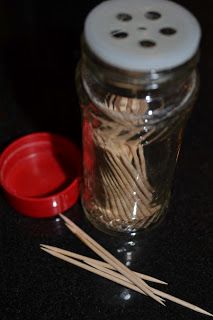 Homemade Toothpick Holder Toothpick Holder Diy, Upcycle Bottles, Southern Accents, Glass Spice Jars, Herbal Apothecary, Spice Jar, Toothpick Holder, Stem Projects, Diy Holder