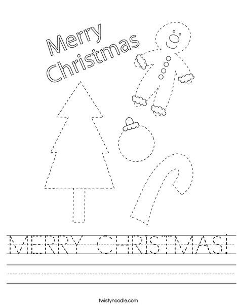 MERRY CHRISTMAS Worksheet - Twisty Noodle Merry Christmas Preschool, Merry Christmas Craft, Christmas Tracing, Christmas Worksheet, Transportation Worksheet, Holiday Worksheets, Twisty Noodle, Christmas Worksheets, Holiday Lettering