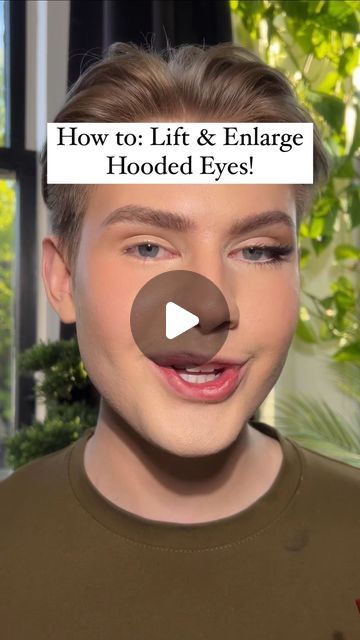 Trevor Barrett on Instagram: "Hooded Eye Tips are always my most requested topic, so bumping up this video on how to lift & enlarge hooded eyes!🥰 What would you like to learn about next??🩵  Steps from the video:    Grab a packing brush & a light shadow/powder  Apply starting from under your outer corner, extending up & out  Apply through your inner corner & inner Lid to brighten  2. Take a medium Blending Brush & matte brown transition  Apply through the outer 1/2 of your crease Blend up & out, avoiding the lid  3. Define the eyes with liner, I find a detail brush & shadow is easiest  Tap along the outer 1/2 of your lash line, following guide to create wing  4. Make the eyes larger with a light cream eyeliner in the waterline  5. Lift the eyes further with a 1/2 lash (tutorial on my page Wing Liner On Hooded Eyes, Hood Eyes Eyeliner, Makeup For Heavy Eyelids Hooded Eyes, Eye Makeup Brown Hooded Eyes, Winged Liner For Hooded Eyes Tutorials, Outer Corner Eyeliner, Subtle Winged Eyeliner For Hooded Eyes, Fully Hooded Eyes Eyeliner, Eyelash For Hooded Eyes