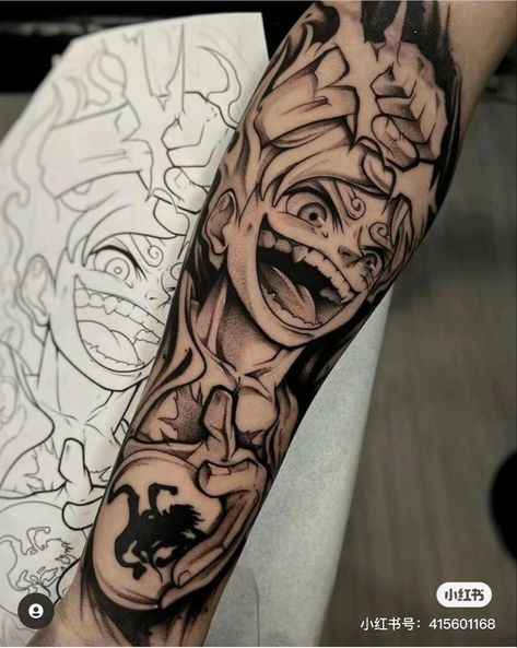 Gear 5 Tattoo, Shen Long Tattoo, 5 Tattoo, Tato Flash, One Piece Tattoos, Pieces Tattoo, 4 Tattoo, Back Of Shoulder Tattoo, Luffy Gear 5