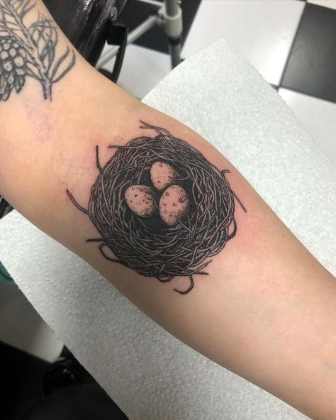 Birds Nest Tattoo, Nest Tattoo, Thanks For Your Kindness, Meaningful Tattoo, London Tattoo, Plant Tattoo, Gothic Tattoo, Botanical Tattoo, Birds Nest