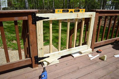 Deckgate (Literally, How To Make A Deck Gate) | Young House Love Patio Plan, Porch Gate, Deck Gate, Build A Deck, Building A Porch, Young House, Young House Love, Baby Gate, Deck Railing