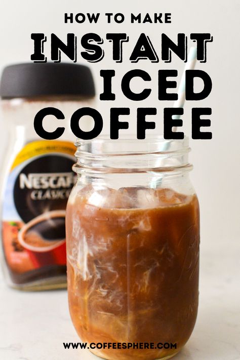 Cold Brew From Instant Coffee, How To Make Cold Brew At Home With Instant Coffee, Ice Coffee Recipe With Instant Coffee, Cold Brew Instant Coffee, Cold Brew With Instant Coffee, How To Make Iced Coffee At Home With Instant Coffee, Ice Coffee With Instant Coffee, Iced Coffee Instant Coffee, How To Make Instant Coffee