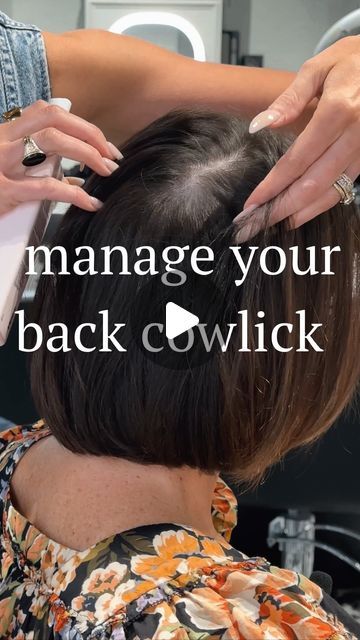 How To Fix Back Hair Part, How To Fix Back Part In Hair, How To Hide Back Part In Hair, Hair Cowlick Back Of Head, How To Fix Cowlick In Back Of Head, How To Hide Cowlick In Back Of Head, Cowlicks Back Of Head, How To Style Hair With Cowlicks, How To Tame A Cowlick