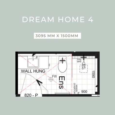 Rectangle Ensuite Layout, Ensuite Layout Floor Plans, Small Bedroom With Ensuite, Bedroom With Ensuite Layout, Ensuite And Walk In Robe Layout, Ensuite Floor Plan, Small Ensuite Ideas, Ensuite Layout, Bathroom Floor Plan